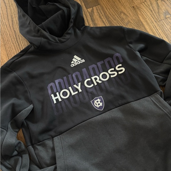 Women’s Holy Cross Crusaders adidas fleece hoodie pullover size small - Picture 2 of 4
